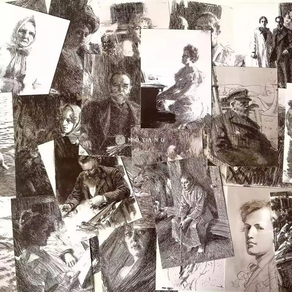 30 шт., набор шедевриков Anderson Zorn, открытки с картинками маслом, портреты и пейзажи, поздравительные открытки
30 шт., набор шедевриков Anderson Zorn, открытки с картинками маслом, портреты и пейзажи, поздравительные открытки