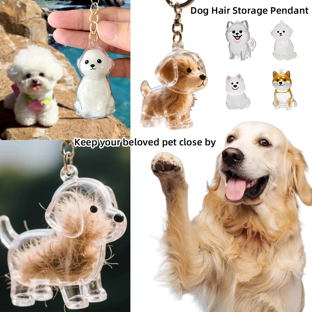 Dog Hair Storage Pendant Cartoon Dogs Shape Keychain Bag Pendant Transparent Pet Hair Storage Box Souvenir Gift Dog Accessories
Dog Hair Storage Pendant Cartoon Dogs Shape Keychain Bag Pendant Transparent Pet Hair Storage Box Souvenir Gift Dog Accessories