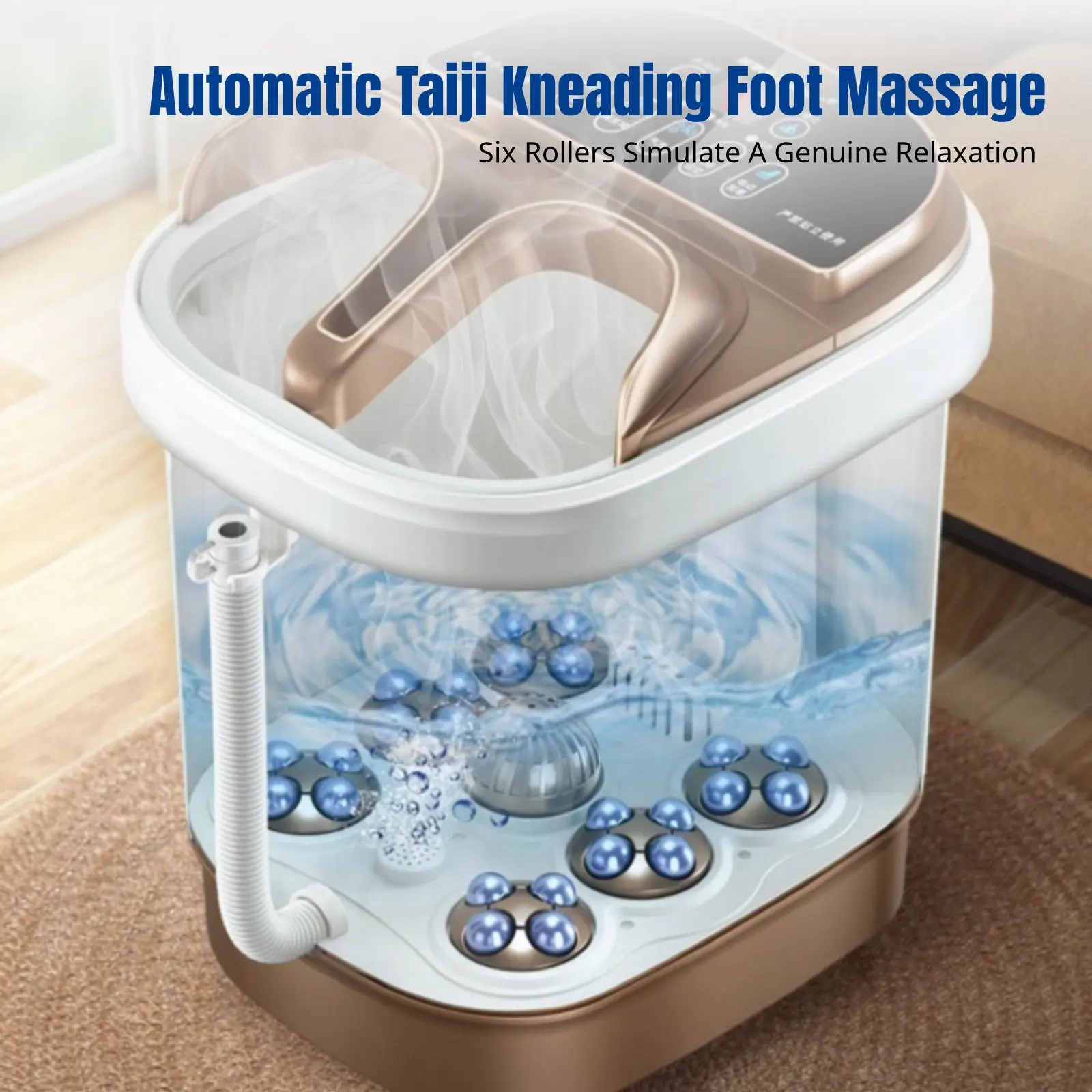 Электрическая гидромассажная ванночка для ног с подогревом, автоматическим контролем температуры, складной чашей, инфракрасным многофункциональным режимом и пультом ДУ
Электрическая гидромассажная ванночка для ног с подогревом, автоматическим контролем температуры, складной чашей, инфракрасным многофункциональным режимом и пультом ДУ