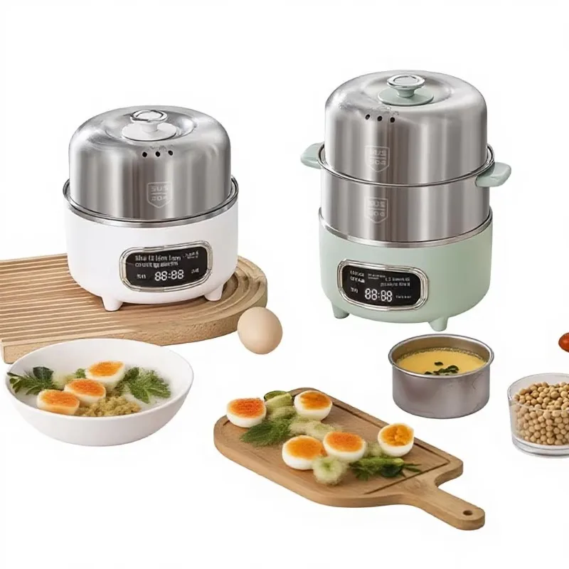 Multi-Functional Smart Egg Steamer Household Small Stainless Steel Double-Layer Cooker Electric Auto Shut-Off Breakfast Maker
Multi-Functional Smart Egg Steamer Household Small Stainless Steel Double-Layer Cooker Electric Auto Shut-Off Breakfast Maker