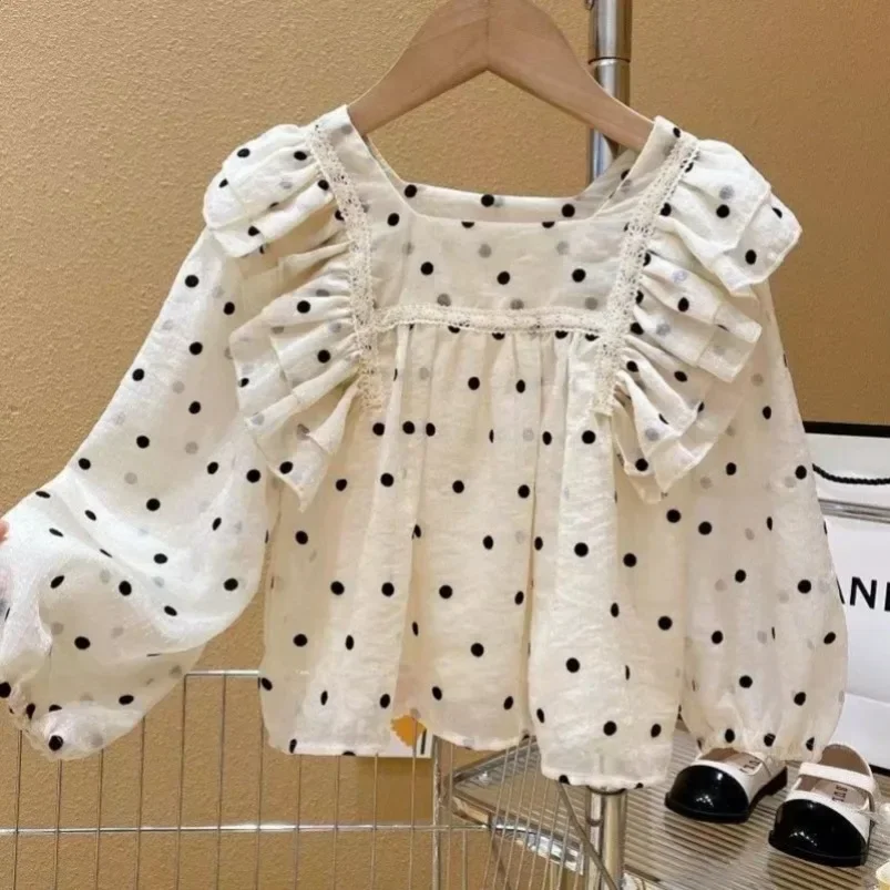 Baby Clothes Lace Dot Little Girls Children Clothing for Children's Fashion Set New Spring 2 Piece Tops+pants
Baby Clothes Lace Dot Little Girls Children Clothing for Children's Fashion Set New Spring 2 Piece Tops+pants