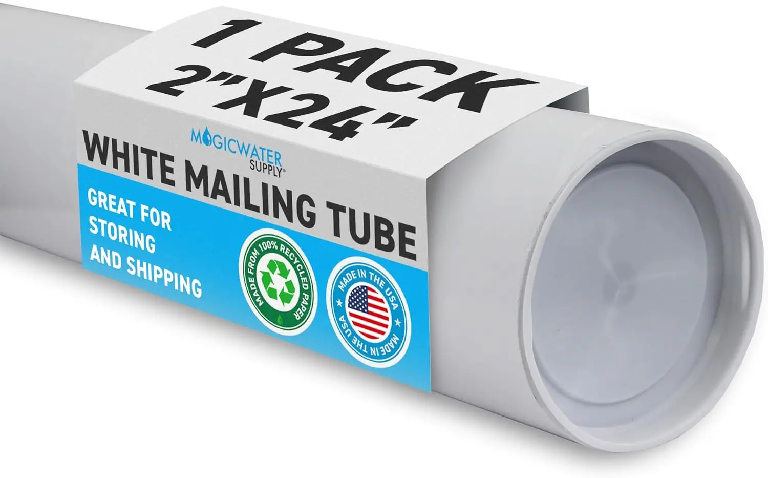Mailing Tube 2x24in White 1 Pack for Posters Art Shipping and Storage
Mailing Tube 2x24in White 1 Pack for Posters Art Shipping and Storage