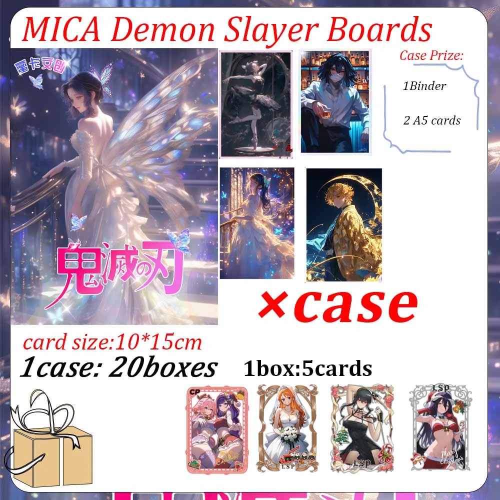 2025 Newest Mica Cultural Demon Slayer Card Brick Hobby Collectible Card Doujin Booster Box Birthday Gifts
2025 Newest Mica Cultural Demon Slayer Card Brick Hobby Collectible Card Doujin Booster Box Birthday Gifts