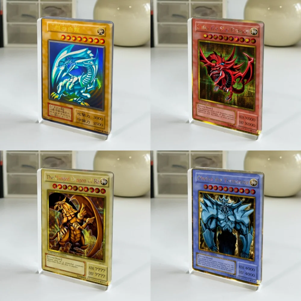 Yu Gi Oh Japanese Anime Blue-Eyes White Dragon Egyptian God Card 6mm Thick Acrylic Game Collection Cards Toy Gift
Yu Gi Oh Japanese Anime Blue-Eyes White Dragon Egyptian God Card 6mm Thick Acrylic Game Collection Cards Toy Gift