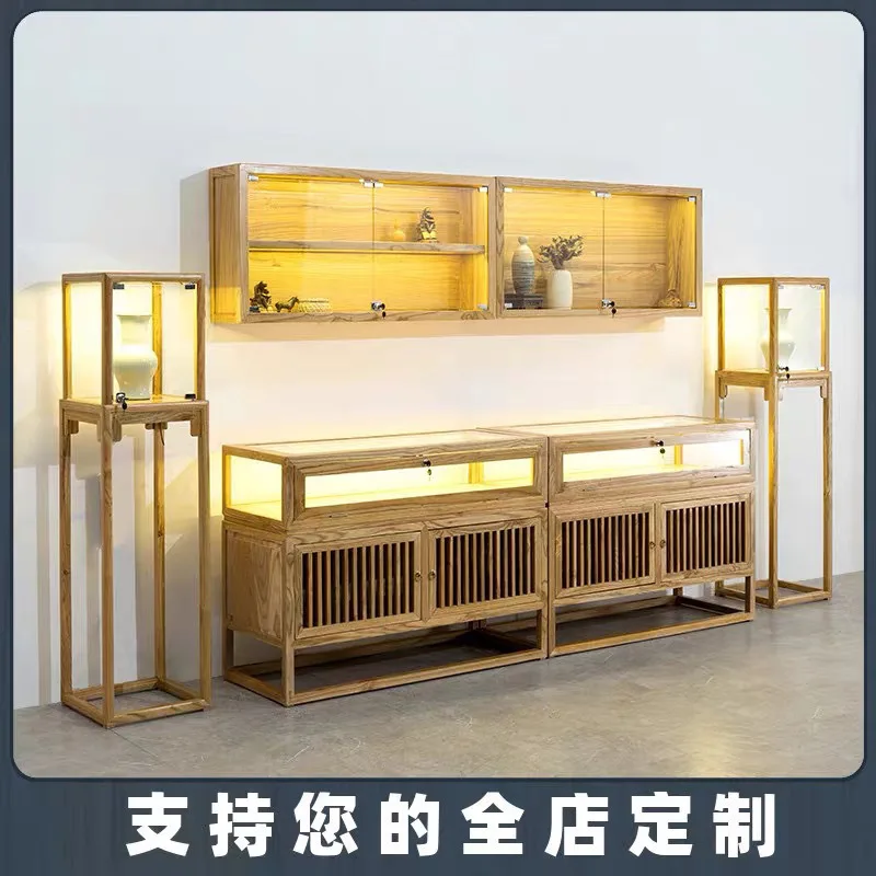 Customized. Solid Wood Jewelry Box Counter in Antique Style Display Cabinet Boutique Glass Showcase Elm Jade Jewelry
Customized. Solid Wood Jewelry Box Counter in Antique Style Display Cabinet Boutique Glass Showcase Elm Jade Jewelry
