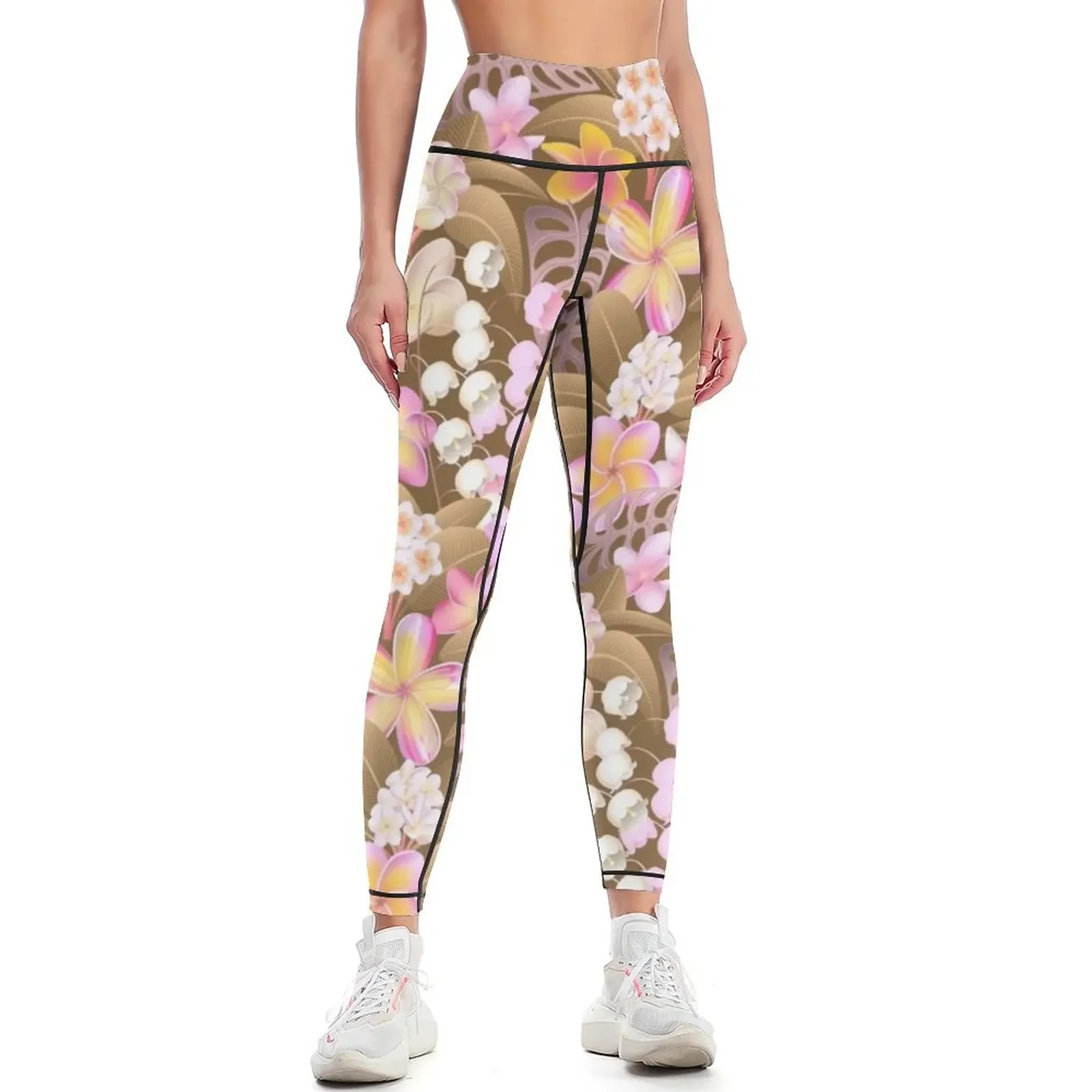 Pink and Brown Floral Paradise Leggings Women's trousers Women sports Women's sports pants Sports pants woman Womens Leggings
Pink and Brown Floral Paradise Leggings Women's trousers Women sports Women's sports pants Sports pants woman Womens Leggings