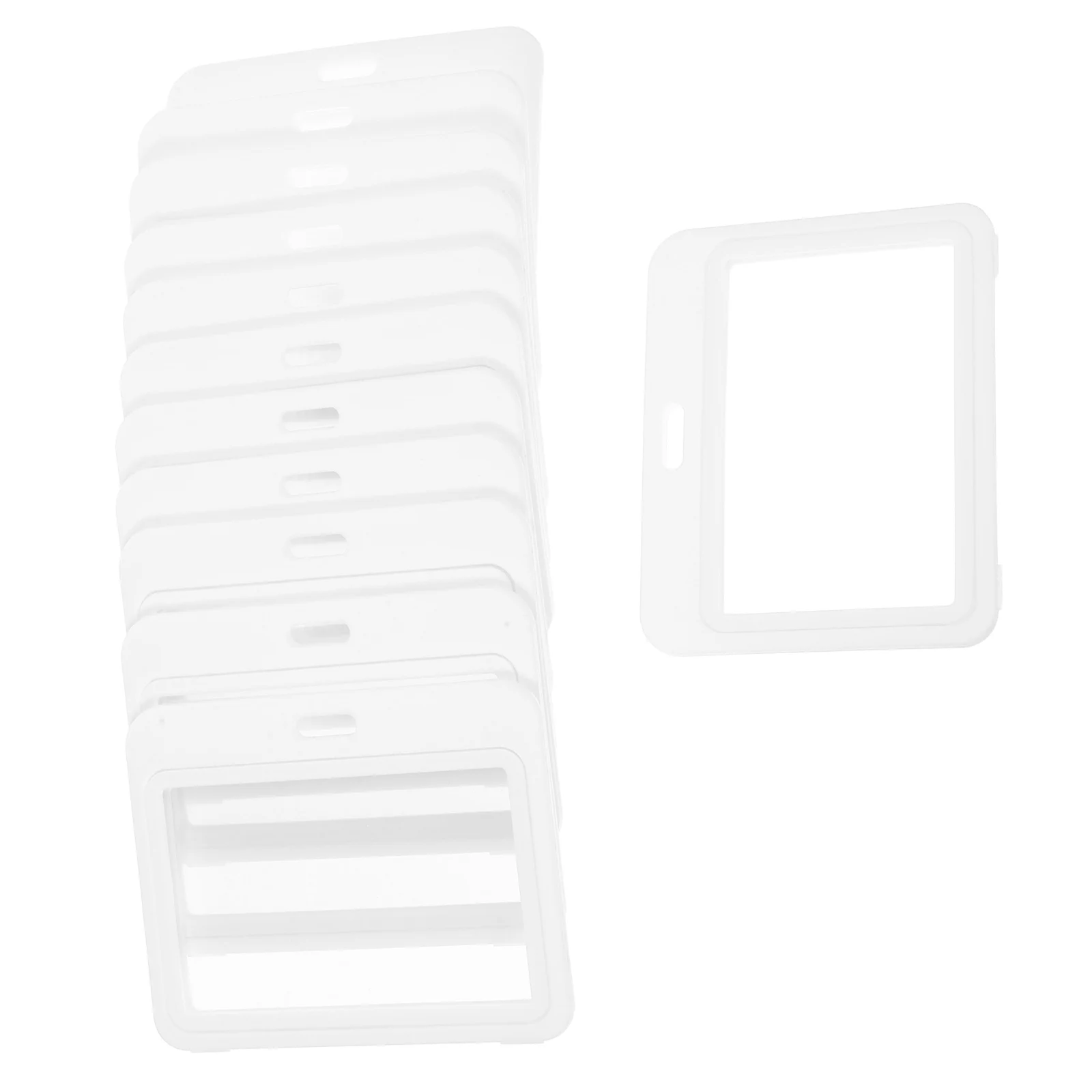 12 Pcs ID Card Holder Badge Protector Horizontal Jacket Plastic Holders White Sleeve Campus
12 Pcs ID Card Holder Badge Protector Horizontal Jacket Plastic Holders White Sleeve Campus