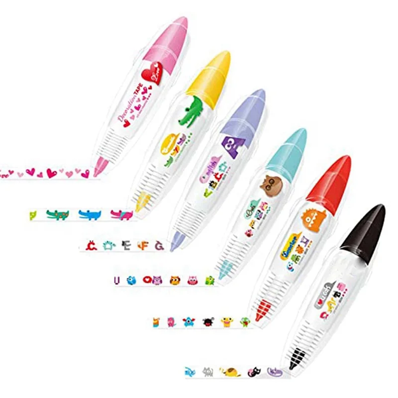 12PCS DIY Cute Animals Press Type Decorative Pen - DIY Lace Decoration Tape Pen, Kawaii Animals Decorative Masking Tape
12PCS DIY Cute Animals Press Type Decorative Pen - DIY Lace Decoration Tape Pen, Kawaii Animals Decorative Masking Tape