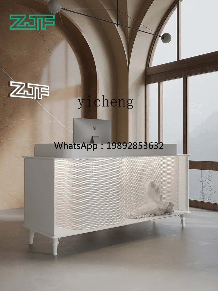 HYS Store Simple Cashier Cashier Health Club with Light Reception Desk
HYS Store Simple Cashier Cashier Health Club with Light Reception Desk