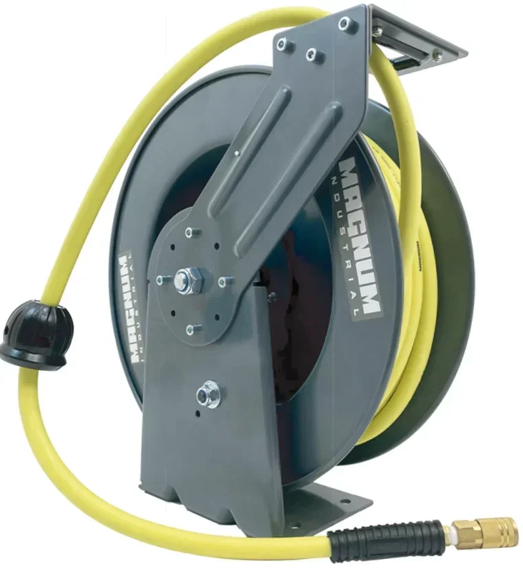 Heavy Duty Steel Retractable Reel With Hybrid Air Hose- With lead-in hose 3/8"X50' for North America
Heavy Duty Steel Retractable Reel With Hybrid Air Hose- With lead-in hose 3/8"X50' for North America