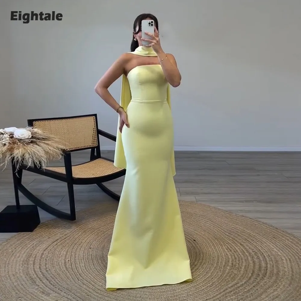 Eightale Arabic Evening Dresses for Wedding Party Strapless Satin Customized Mermaid Prom Gown Abendkleider Hochzeit
Eightale Arabic Evening Dresses for Wedding Party Strapless Satin Customized Mermaid Prom Gown Abendkleider Hochzeit