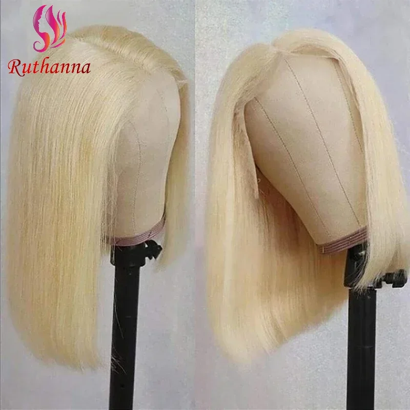 613 Blonde Bob Short Straight Wig 13x4 Lace Front Human Hair Transparent Lace Pre Plucked Brazilian Remy Hair Soft and Silky
613 Blonde Bob Short Straight Wig 13x4 Lace Front Human Hair Transparent Lace Pre Plucked Brazilian Remy Hair Soft and Silky