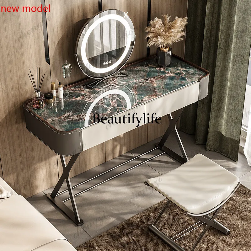 Italian light luxury rock slab dresser bedroom modern and simple, integrated small apartment storage cabinet makeup tableA178
Italian light luxury rock slab dresser bedroom modern and simple, integrated small apartment storage cabinet makeup tableA178
