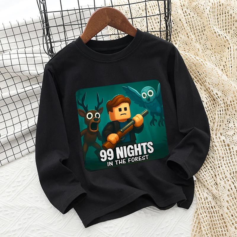 99 Nights in The Foreste Children T-shirt Fashion Anime Printed Top Boy Girl Autumn Winter Windproof Warm Clothes Birthday Gift
99 Nights in The Foreste Children T-shirt Fashion Anime Printed Top Boy Girl Autumn Winter Windproof Warm Clothes Birthday Gift