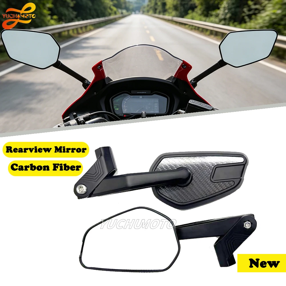 Carbon Fiber new Fit For H/onda CB1000R CB1000 Hornet Motorcycle Adjustabale Rearview Left Right Rear View Mirrors Side Mirror
Carbon Fiber new Fit For H/onda CB1000R CB1000 Hornet Motorcycle Adjustabale Rearview Left Right Rear View Mirrors Side Mirror