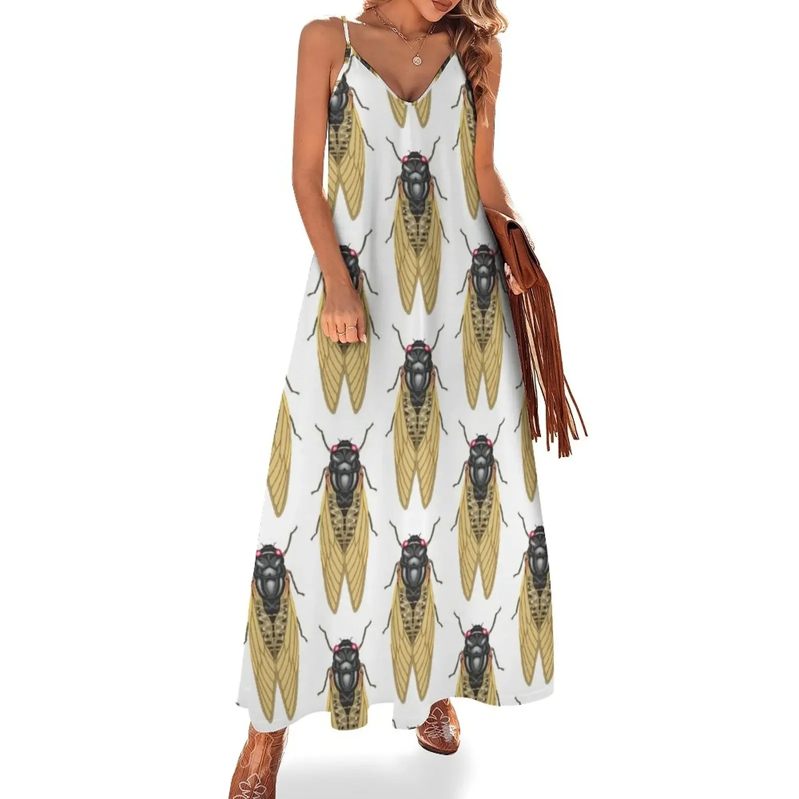 Cicada Sleeveless Dress clothes Women's summer skirt Summer women's clothing woman dress
Cicada Sleeveless Dress clothes Women's summer skirt Summer women's clothing woman dress