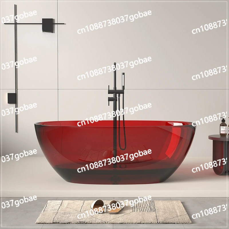 Oval Integrated Bathtub Free-Standing Bathtub Crystal Bathtub Transparent Color Resin Thin Edge
Oval Integrated Bathtub Free-Standing Bathtub Crystal Bathtub Transparent Color Resin Thin Edge