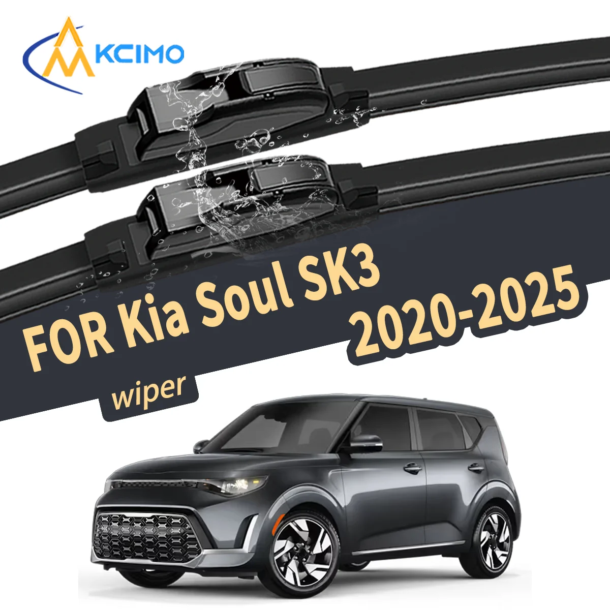 New Silent Wiper Blades for Kia Soul SK3 2020-2025 High Quality Natural Rubber Replacement
New Silent Wiper Blades for Kia Soul SK3 2020-2025 High Quality Natural Rubber Replacement