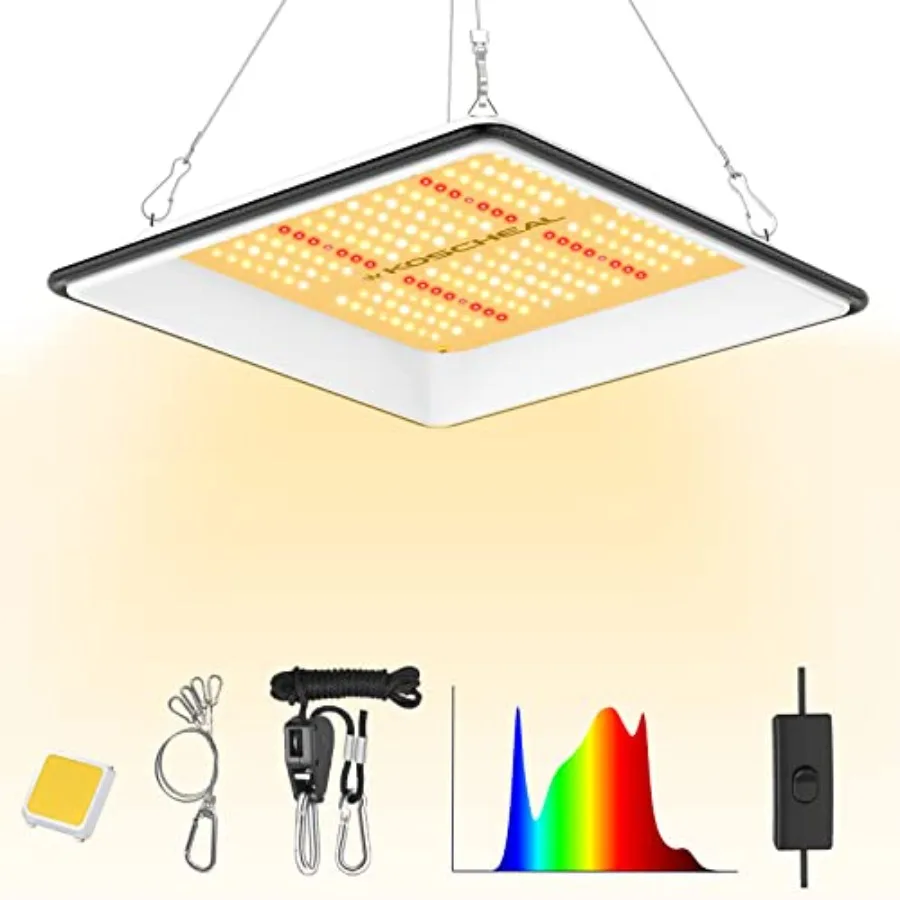 KT600 LED Grow Light Use with Yield LEDs Sunlike Full Spectrum Grow Lights for Seedlings Indoor Plants Veg and Bloom Growing La
KT600 LED Grow Light Use with Yield LEDs Sunlike Full Spectrum Grow Lights for Seedlings Indoor Plants Veg and Bloom Growing La