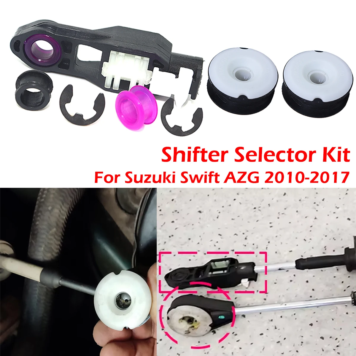 Комплект аксессуаров для рычага переключения передач MT: втулка, концевая штанга, селектор для Suzuki Swift AZG 2010, 2011, 2014, 2015, 2017, 1.2L
Комплект аксессуаров для рычага переключения передач MT: втулка, концевая штанга, селектор для Suzuki Swift AZG 2010, 2011, 2014, 2015, 2017, 1.2L