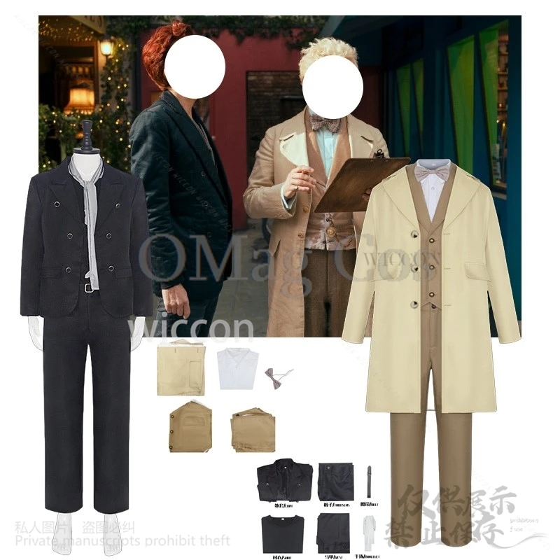 Anime Movie Good Angel Aziraphale Cosplay Costume Devil Crowley Costume Uniform Suits Men Outfit Halloween Cosplay Cos Disguise
Anime Movie Good Angel Aziraphale Cosplay Costume Devil Crowley Costume Uniform Suits Men Outfit Halloween Cosplay Cos Disguise