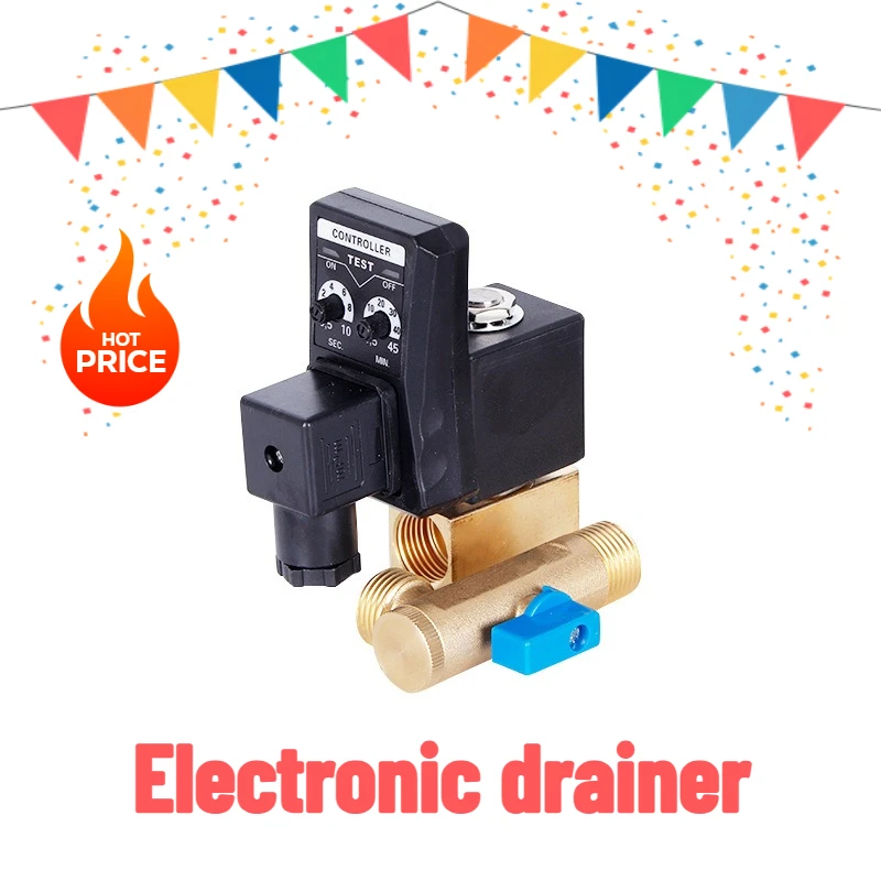 Auto Drain Valve for Air Compressor 220V/24V OPT-A/B , Solenoid Valve for Moisture Control
Auto Drain Valve for Air Compressor 220V/24V OPT-A/B , Solenoid Valve for Moisture Control