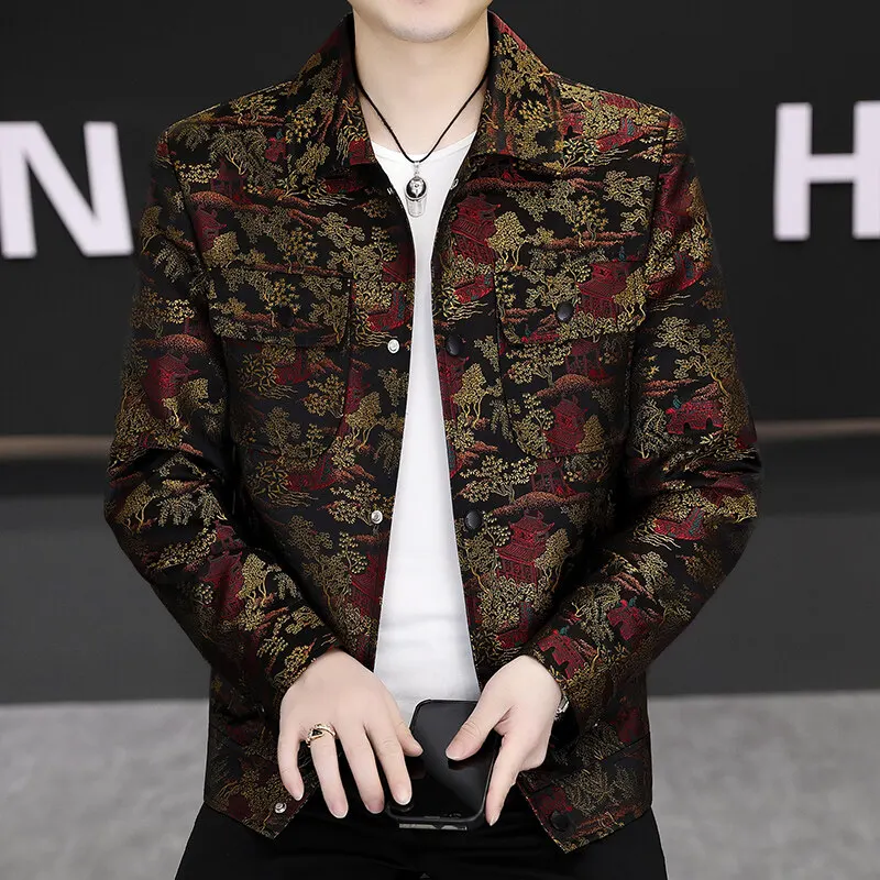 2025 New Men Luxury Jacquard Jacket Fashion Homme Wedding Dance Party Flower Coat
2025 New Men Luxury Jacquard Jacket Fashion Homme Wedding Dance Party Flower Coat