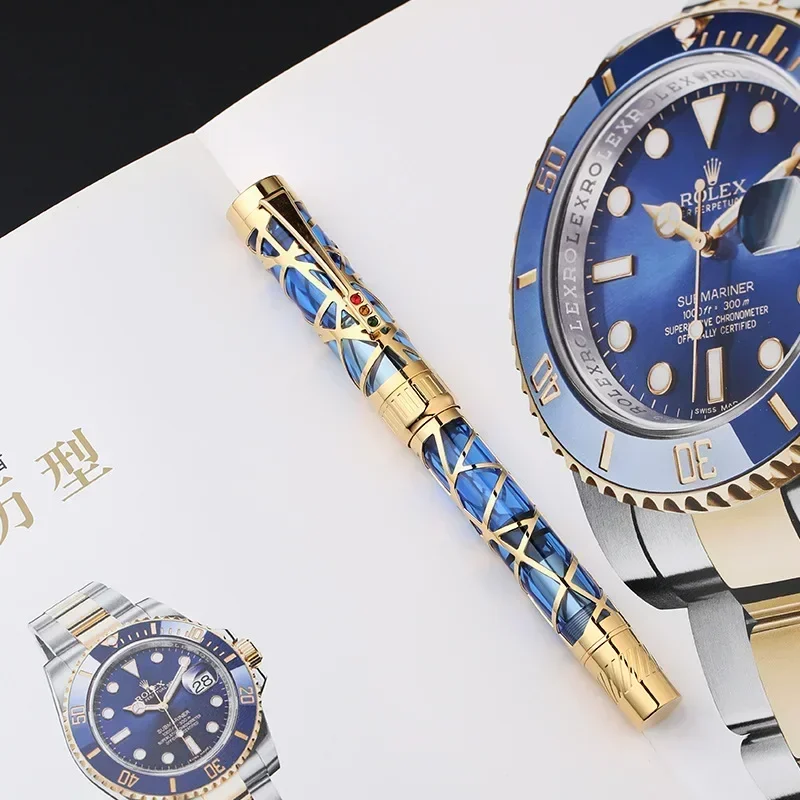 MAJOHNT6 Final Craftsman City Light Hollow Gift Business Pen Piston Ink Absorbing Transparent Resin Inner Sleeve Writing Pen
MAJOHNT6 Final Craftsman City Light Hollow Gift Business Pen Piston Ink Absorbing Transparent Resin Inner Sleeve Writing Pen