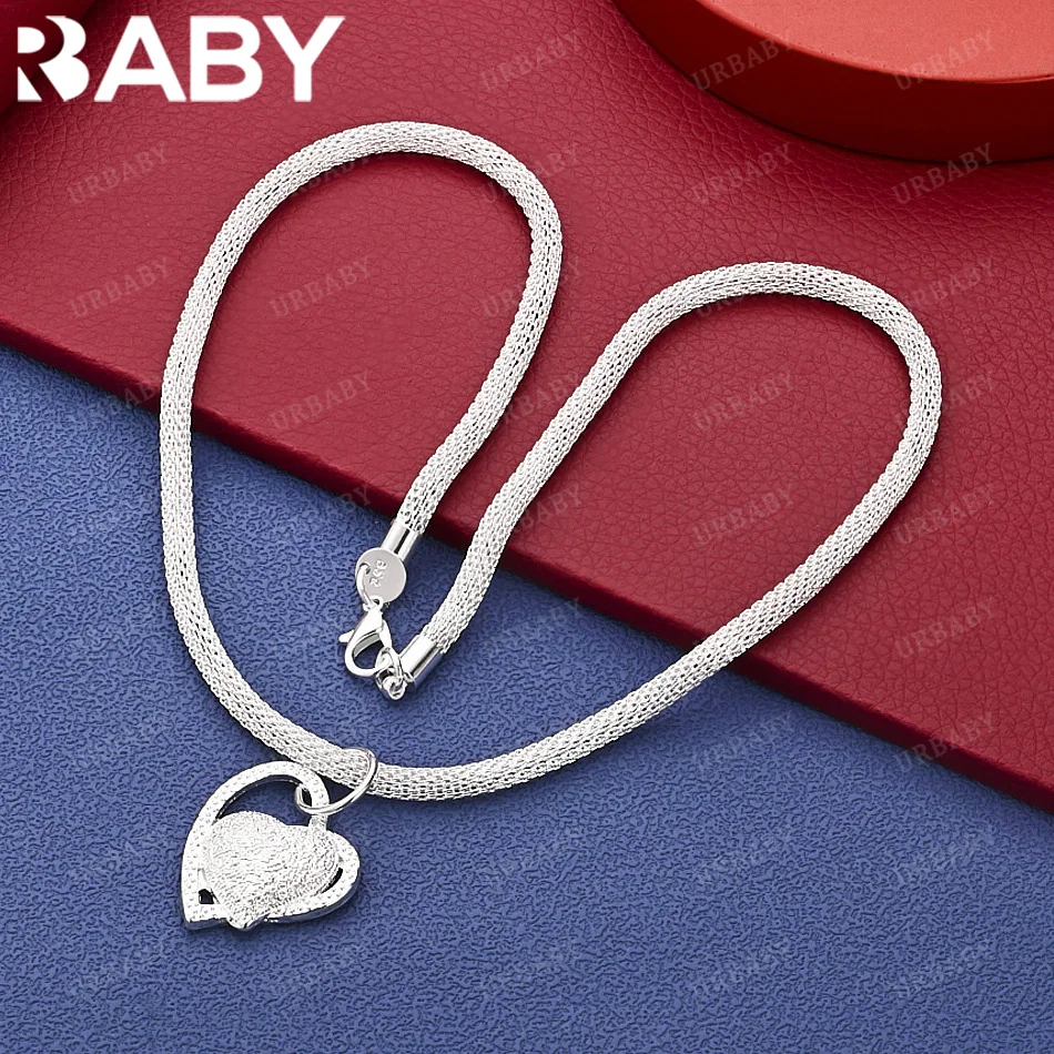 URBABY 925 Sterling Silver Hearts Chain Necklace Charm Trend Birthday Gifts Fashion Party And Daily Wear
URBABY 925 Sterling Silver Hearts Chain Necklace Charm Trend Birthday Gifts Fashion Party And Daily Wear