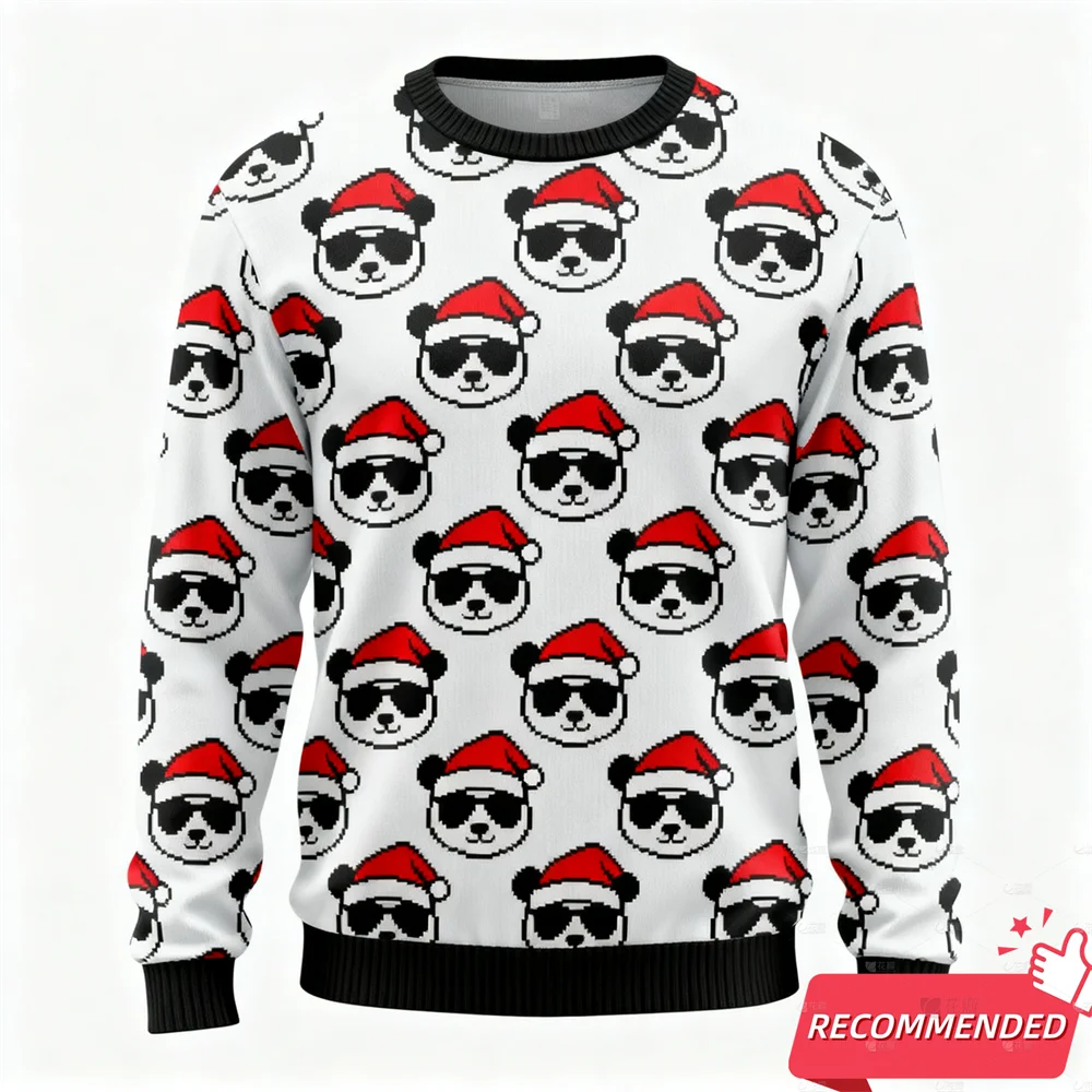 New Animal Ugly Christmas Sweater For Men Clothing Funny Panda Raccoon Sunglass Ugly Sweater Xmas Holiday Crew Neck Sweatshirts
New Animal Ugly Christmas Sweater For Men Clothing Funny Panda Raccoon Sunglass Ugly Sweater Xmas Holiday Crew Neck Sweatshirts