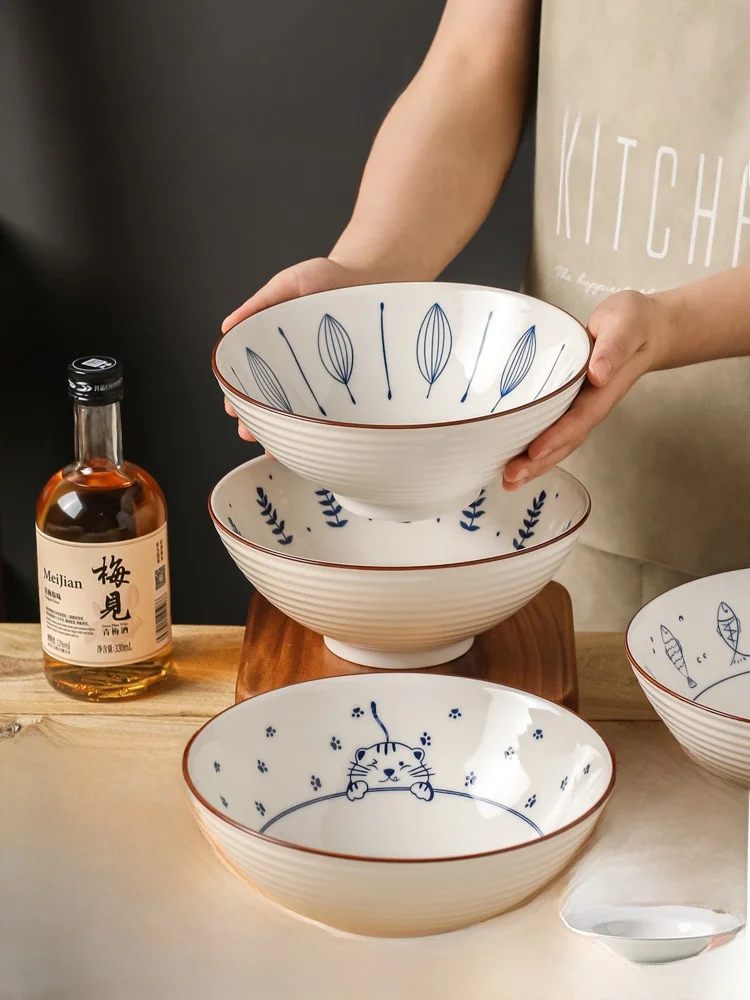 KAWASIMAYA японская миска для лапши большого размера Cerc, миска для супа с высоким эстетическим значением, миска премиум-класса для домашнего использования
KAWASIMAYA японская миска для лапши большого размера Cerc, миска для супа с высоким эстетическим значением, миска премиум-класса для домашнего использования