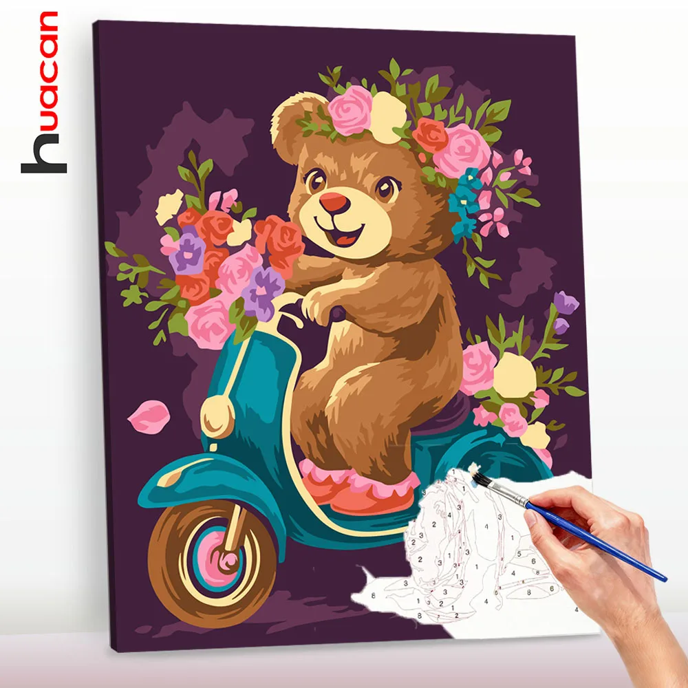 Картины по номерам Huacan для взрослых на холсте: мультяшные медведи, животные, раскраски, рисование, масляные картины, декор для дома
Картины по номерам Huacan для взрослых на холсте: мультяшные медведи, животные, раскраски, рисование, масляные картины, декор для дома 
