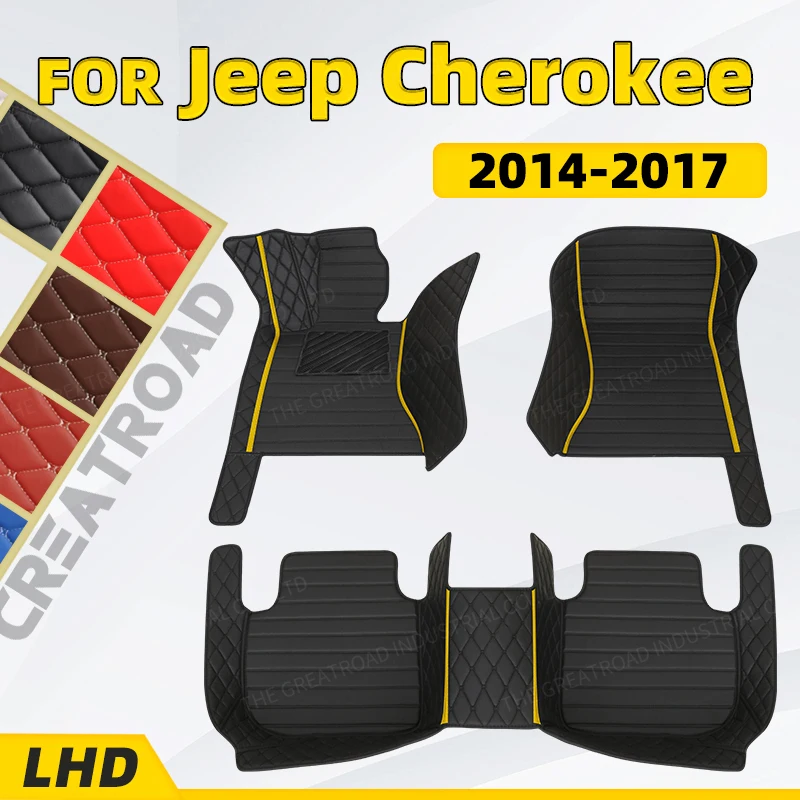 Автомобильные коврики на заказ для Jeep Cherokee 2014 2015 2016 2017, автомобильные подушечки для ног, автомобильный ковер, аксессуары для интерьера
Автомобильные коврики на заказ для Jeep Cherokee 2014 2015 2016 2017, автомобильные подушечки для ног, автомобильный ковер, аксессуары для интерьера