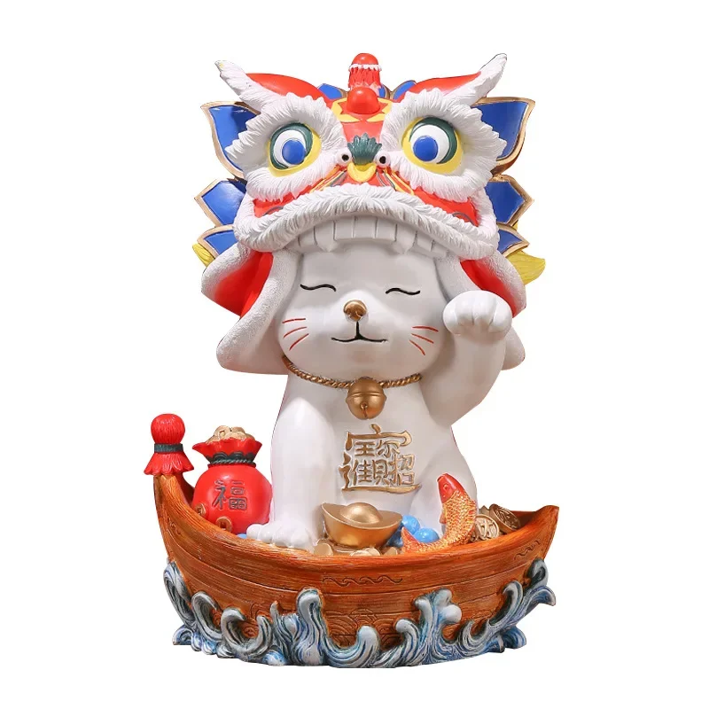 Lucky Cat Resin Arts and Crafts Sculpture, Living Room, Home Accessories, Children's Office Room Decoration, Chinese Wind, 27cm
Lucky Cat Resin Arts and Crafts Sculpture, Living Room, Home Accessories, Children's Office Room Decoration, Chinese Wind, 27cm