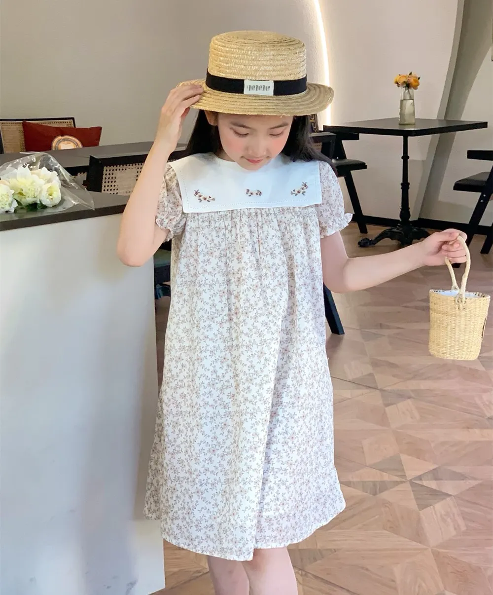 girls dress summer kids girls clothes Ethnic style girls' short sleeved dress Rural style printed dress
girls dress summer kids girls clothes Ethnic style girls' short sleeved dress Rural style printed dress