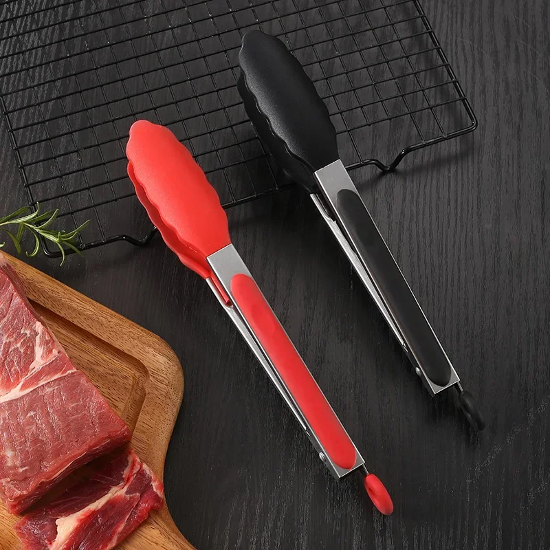 9 Inch Stainless Steel Silicone Food Clip Kitchen Tools Fried Steak Toast Barbecue Tool Food Clip
9 Inch Stainless Steel Silicone Food Clip Kitchen Tools Fried Steak Toast Barbecue Tool Food Clip