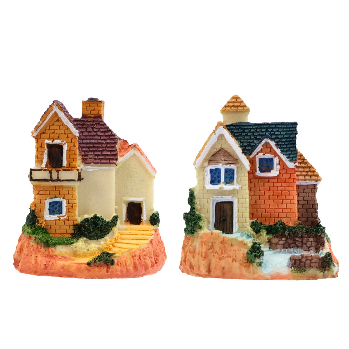 2Pcs Resin Mini Villa Mold Decor Vintage Home Desk Shelf Office Decoration Handmade Surface Bright Color Realistic Design Micro
2Pcs Resin Mini Villa Mold Decor Vintage Home Desk Shelf Office Decoration Handmade Surface Bright Color Realistic Design Micro