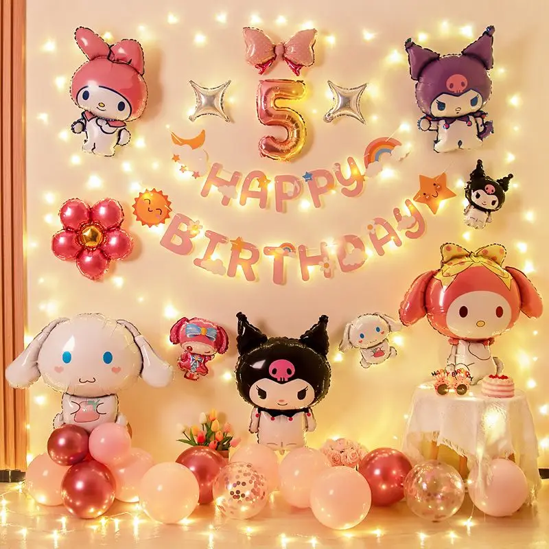 Sanrio Kuromi Cinnamoroll украшение на день рождения светодиодная буква 3D мультяшный шар День рождения фотозона для детей подарок
Sanrio Kuromi Cinnamoroll украшение на день рождения светодиодная буква 3D мультяшный шар День рождения фотозона для детей подарок