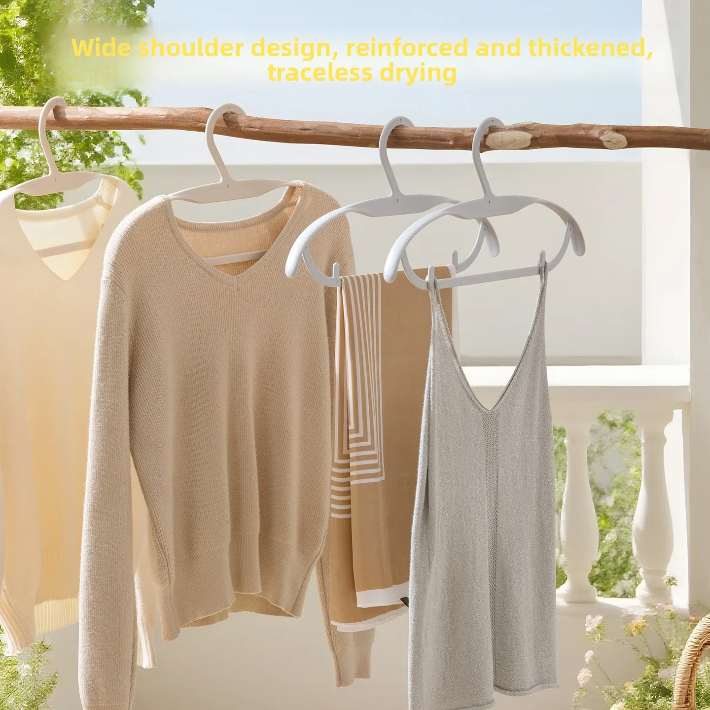 No-Trace Wide oulder Plastic Clothes Hanger Anti-Slip for Wardrobe And Coat Closet Adult Clothing Holder Tea Flower Brand
No-Trace Wide oulder Plastic Clothes Hanger Anti-Slip for Wardrobe And Coat Closet Adult Clothing Holder Tea Flower Brand