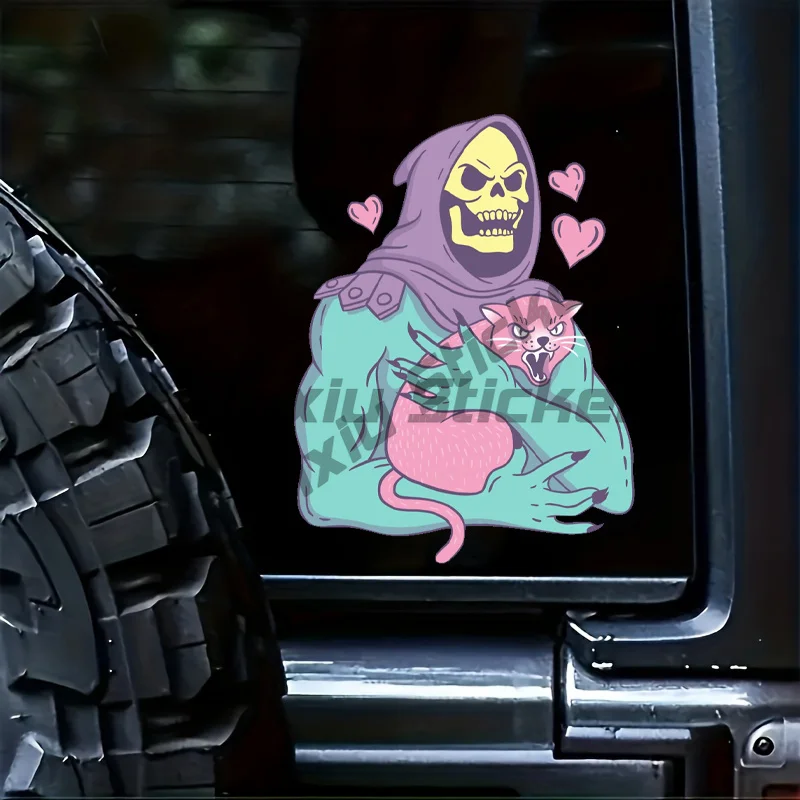 Skeletor's Cat Decal Sticker - Sticker Graphic - for Auto, Wall, Laptop, Cell, Truck, Windows
Skeletor's Cat Decal Sticker - Sticker Graphic - for Auto, Wall, Laptop, Cell, Truck, Windows