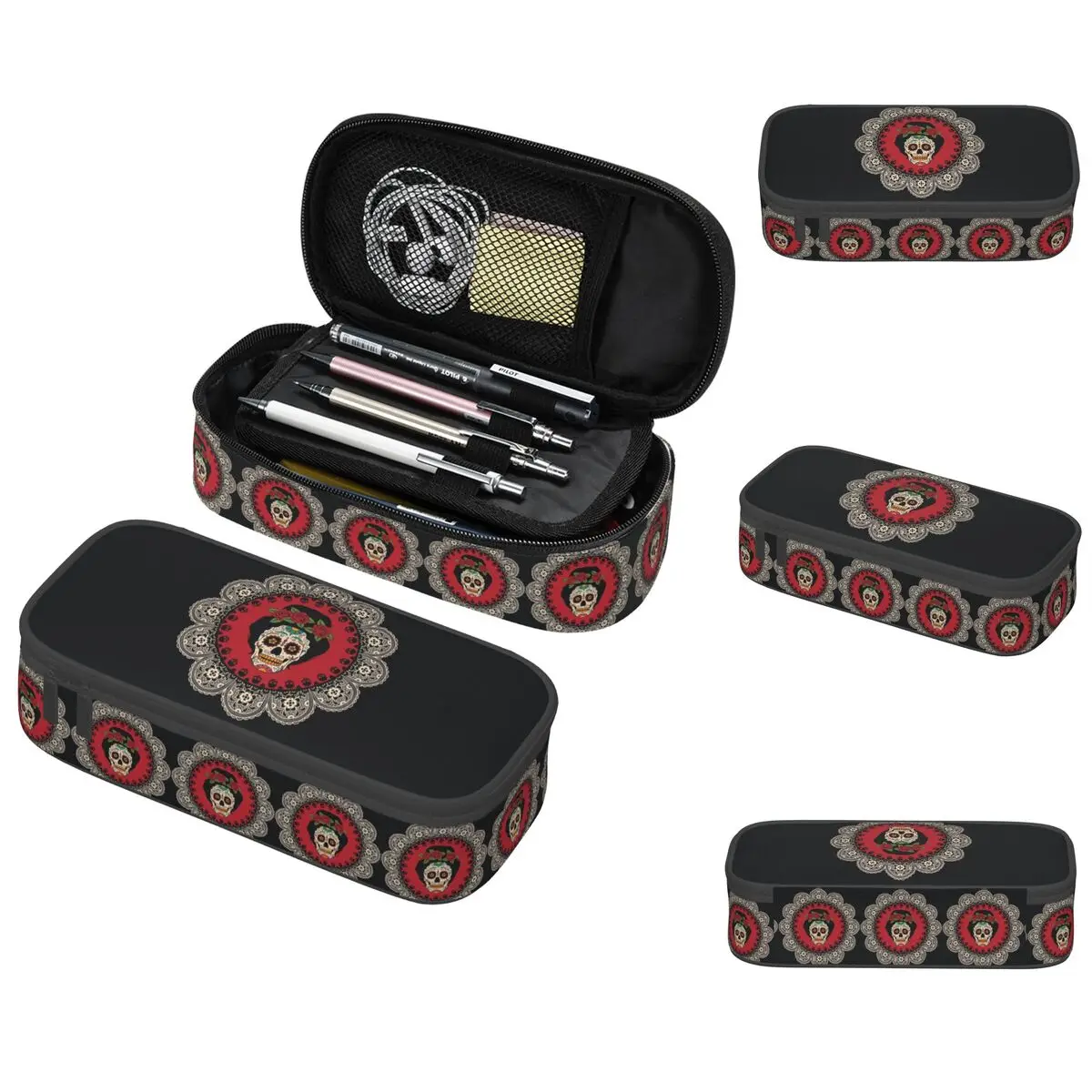 Mexican Skull Woman Pencil Case for Boy Girl School Pen Box Pencil Bag Stationery Supplies Pen Holder Bag
Mexican Skull Woman Pencil Case for Boy Girl School Pen Box Pencil Bag Stationery Supplies Pen Holder Bag