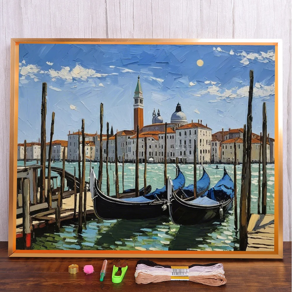 Scenery Seaside Town Pre-Printed Cross Stitch Set Embroidery Handicraft Needlework Hobby Knitting Home Decor Counted Different
Scenery Seaside Town Pre-Printed Cross Stitch Set Embroidery Handicraft Needlework Hobby Knitting Home Decor Counted Different