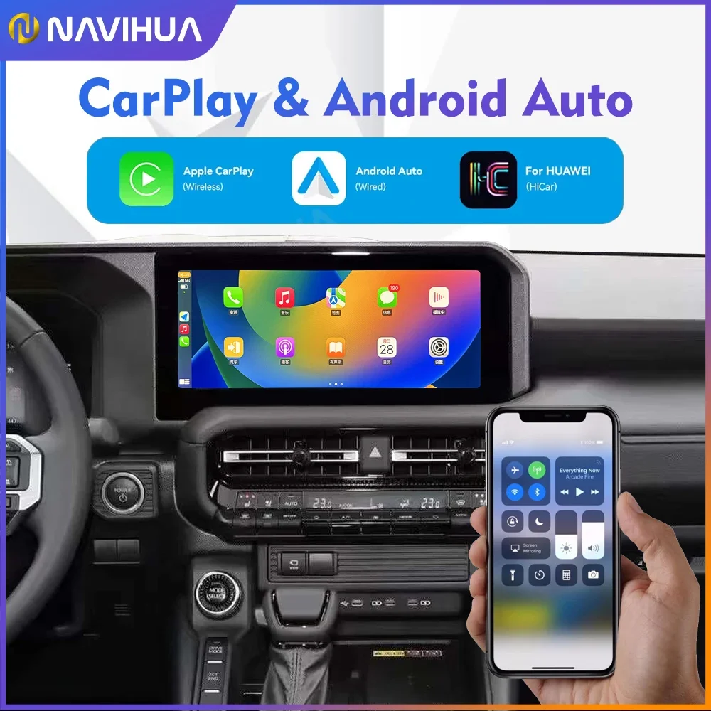 NaviHua Новый 12,3 дюймовый Android экран для Toyota Prado LC250 2024 авто мультимедиа Carplay головное устройство монитор GPS-навигация обновление
NaviHua Новый 12,3 дюймовый Android экран для Toyota Prado LC250 2024 авто мультимедиа Carplay головное устройство монитор GPS-навигация обновление