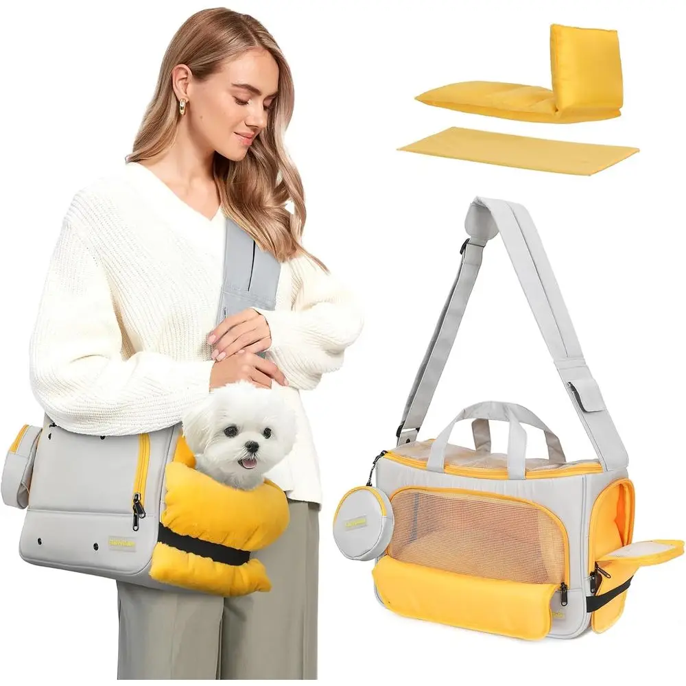 Переноска для маленьких собак, переноска для собак с лицевой стороной, сумка-переноска для домашних животных без помощи рук с мягким регулируемым ремнем и переносом для какашек
Переноска для маленьких собак, переноска для собак с лицевой стороной, сумка-переноска для домашних животных без помощи рук с мягким регулируемым ремнем и переносом для какашек