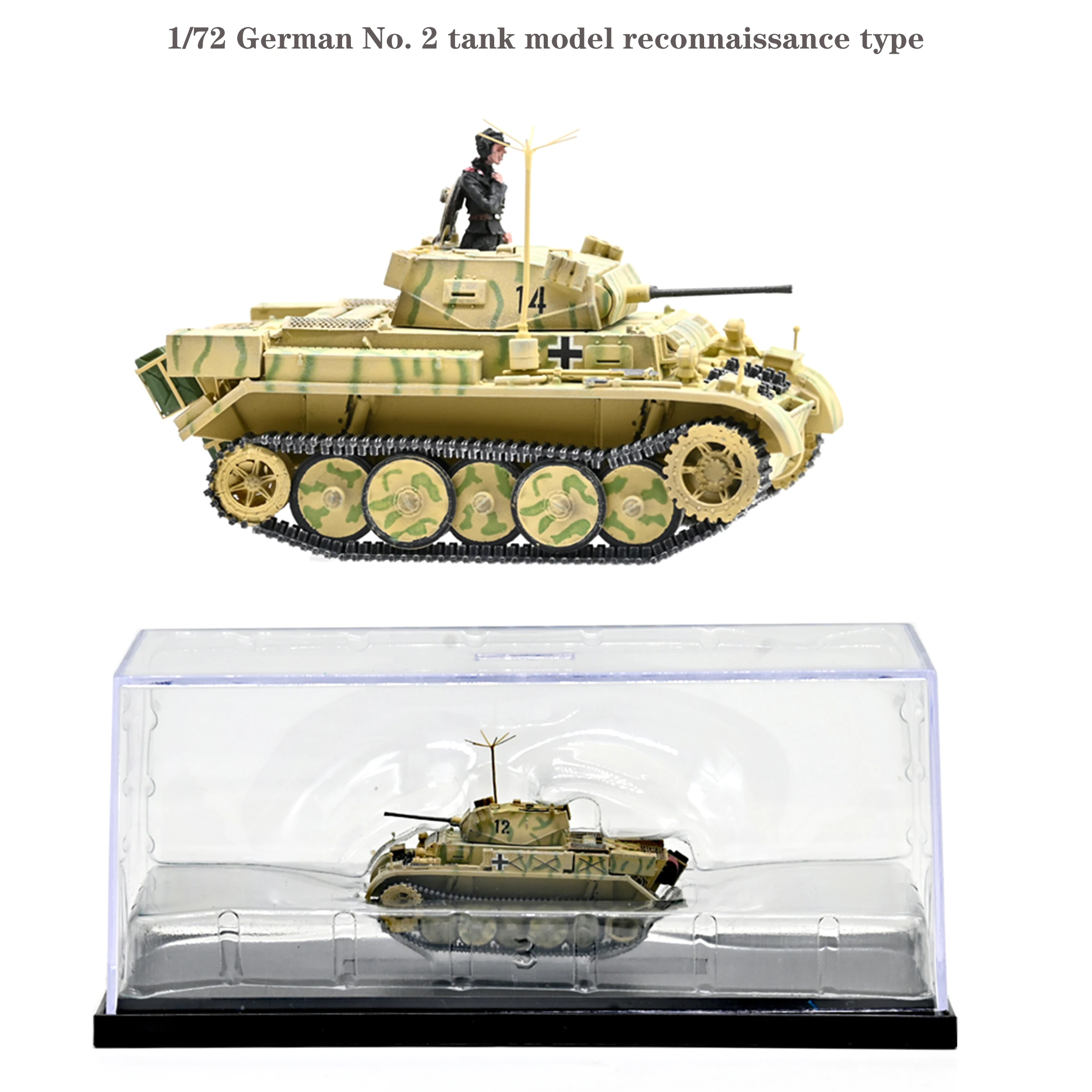 75037 1/72 German No. 2 tank model reconnaissance type Finished product collection model
75037 1/72 German No. 2 tank model reconnaissance type Finished product collection model