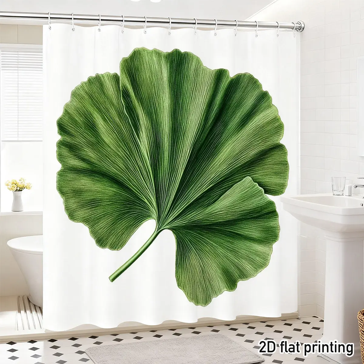 Elegant Tropical Leaf Print Shower Curtain Bathroom Decor Jungle Botanical Shower Liner Green Rainforest Style 180x180cm
Elegant Tropical Leaf Print Shower Curtain Bathroom Decor Jungle Botanical Shower Liner Green Rainforest Style 180x180cm