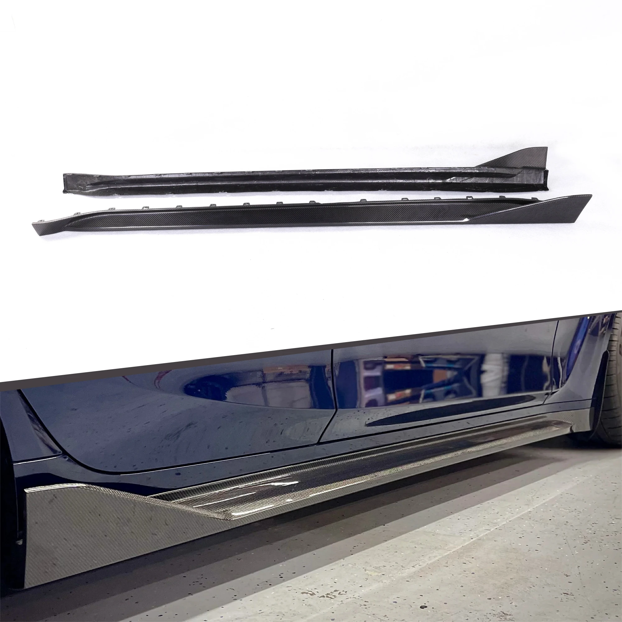 Car Body Kits Side Extension MP Type Dry Carbon Fiber Side Skirts for G80 M3 2021+
Car Body Kits Side Extension MP Type Dry Carbon Fiber Side Skirts for G80 M3 2021+
