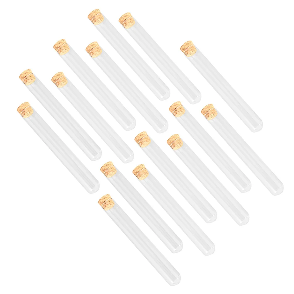 15 Pcs Wooden Round Bottom Test Tube Scientific Experiments Tubes Kind Multiple Glass with Lids Container Cork Stoppers
15 Pcs Wooden Round Bottom Test Tube Scientific Experiments Tubes Kind Multiple Glass with Lids Container Cork Stoppers