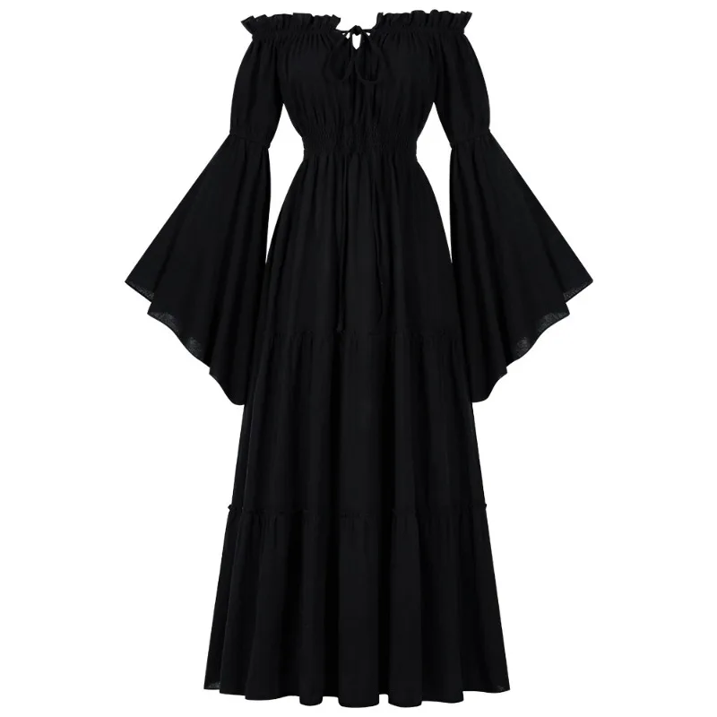 Women Medieval Vintage Gothic Off shoulder Dress Cosplay Renaissance Peasant Dress Retro Court Suit Carnival Party Outfits
Women Medieval Vintage Gothic Off shoulder Dress Cosplay Renaissance Peasant Dress Retro Court Suit Carnival Party Outfits