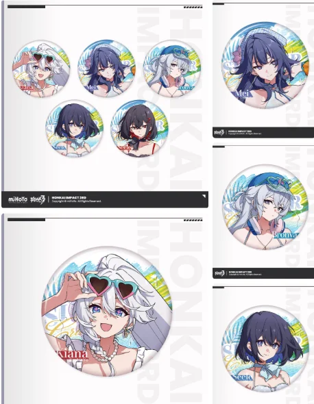 Official Authentic Honkai Impact 3 Kiana Kaslana Tinplate Badge Backpack Accessories Cosplay Figures Gift Xmas Halloween Gift
Official Authentic Honkai Impact 3 Kiana Kaslana Tinplate Badge Backpack Accessories Cosplay Figures Gift Xmas Halloween Gift